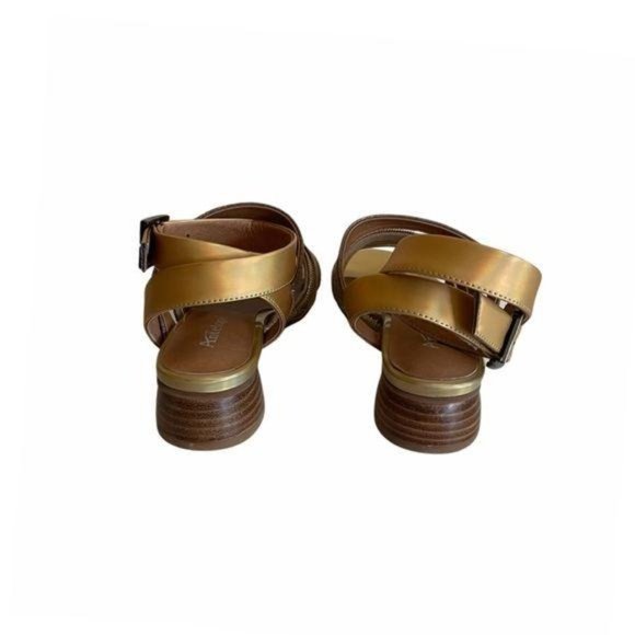 Antelope Multi Strap Taupe Metallic Leather Sandal - Picture 3 of 9